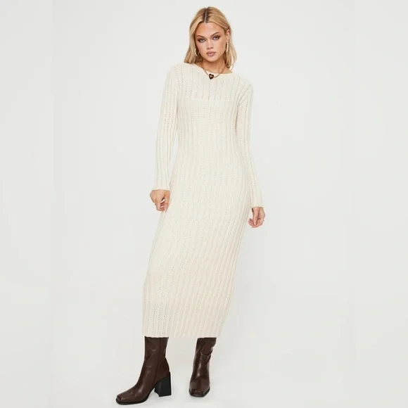 Princess Polly knit sweater maxi dress nwot - Picture 2 of 6